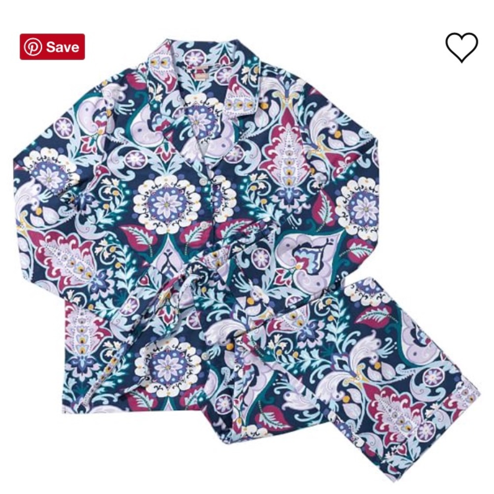 Pottery Barn Teen Jewel Damask pajama set